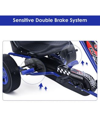 4 Wheels Kids Ride On Pedal Powered Bike Go Kart Racer Car Outdoor Play Toy