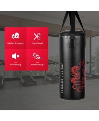 2 FT Kids Punch Bag Boxing Set Kick Ball Gloves Skipping Rope Hook Children