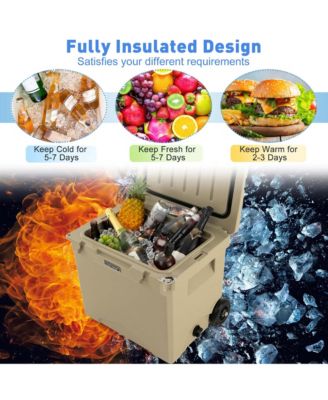 42 Qt Portable Cooler Roto Molded Ice Chest Insulated 5-7 Days