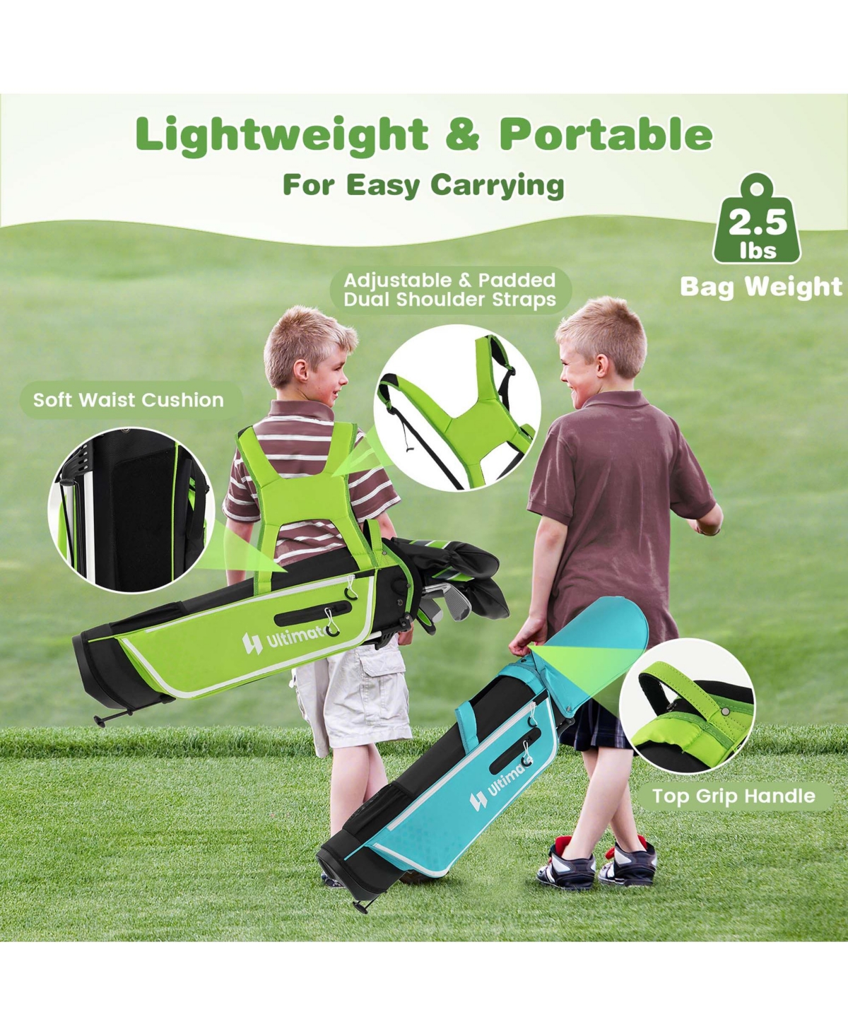 Junior Complete Golf Club Set for Kids Age 11-13 Years Old Practice