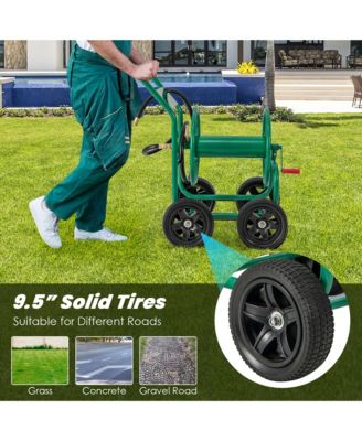 Garden Hose Reel Cart Holds 330ft of 3/4"or 5/8" Hose 400ft of 1/2" Hose