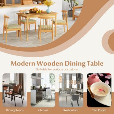 48'' Wooden Dining Table Rectangular Farmhouse Kitchen