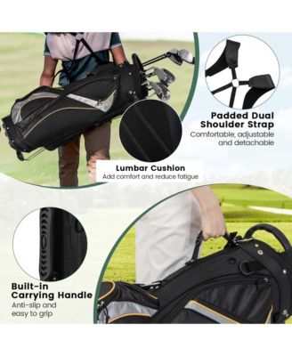 Golf Stand Bag Portable Lightweight Golf Carry Club Bag