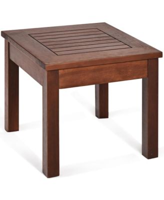 3PCS Patio Rattan Furniture Set Coffee Table