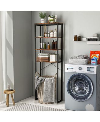 4-Tier Over the Toilet Storage Rack Freestanding Bathroom Organizer