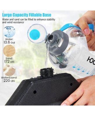 Patio 4pcs 13L Cantilever Offset Umbrella Base Heavy Duty Outdoor Square