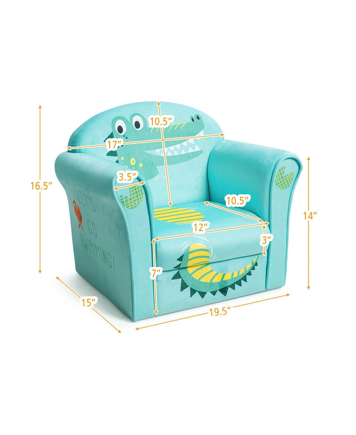 Costway Kids Sofa Children Armrest Couch Toddler Furniture Gift