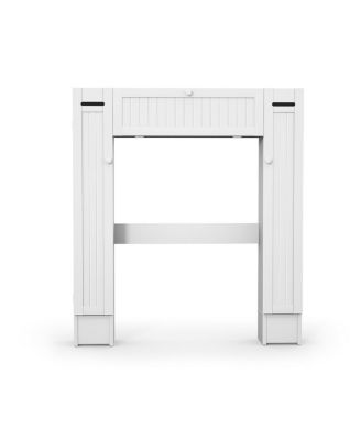 Wooden Over The Toilet Storage Cabinet Drop Door Spacesaver Bathroom