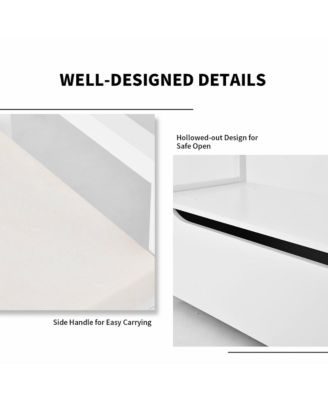 Shoe Bench Storage Rack Cushion Seat Ottoman Bedroom Hallway Entryway