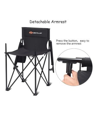 Portable 38'' Oversized High Outdoor Beach Chair