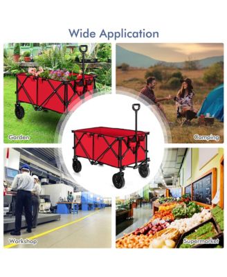 Folding Collapsible Wagon Utility Camping Cart