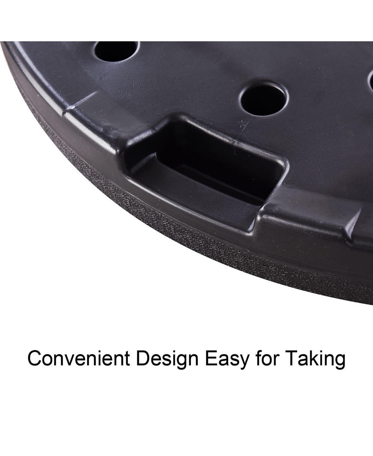 Costway 4 Plate Patio Offset Umbrella Base Stand Weights Sand/Water Filled Base