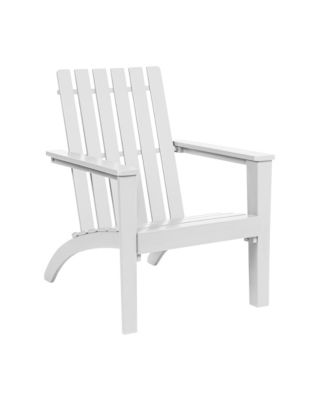Patio Adirondack Chair Acacia Wood Lounge Armrest Garden Deck