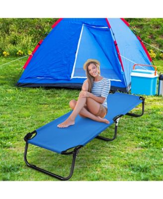 Folding Camping Bed Outdoor Portable Military Cot Sleeping Hiking Travel