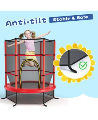 55" Kids Trampoline Bouncing Jumping Mat Recreational Trampoline