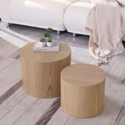 Streamdale Oak Nesting Table Set (2)