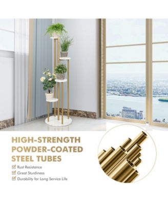 4-Tier 48.5 Inch Metal Plant Stand