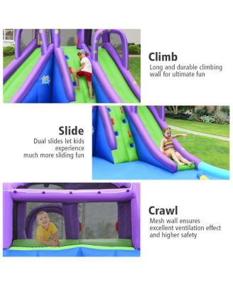 Inflatable Water Park Mighty Bounce House with Pool and 780W Blower