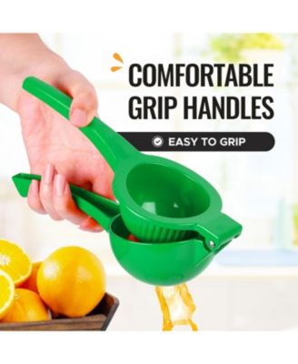 Premium Quality Metal Orange Squeezer, Citrus Juicer, Manual Press for Extracting the Most Juice Possible