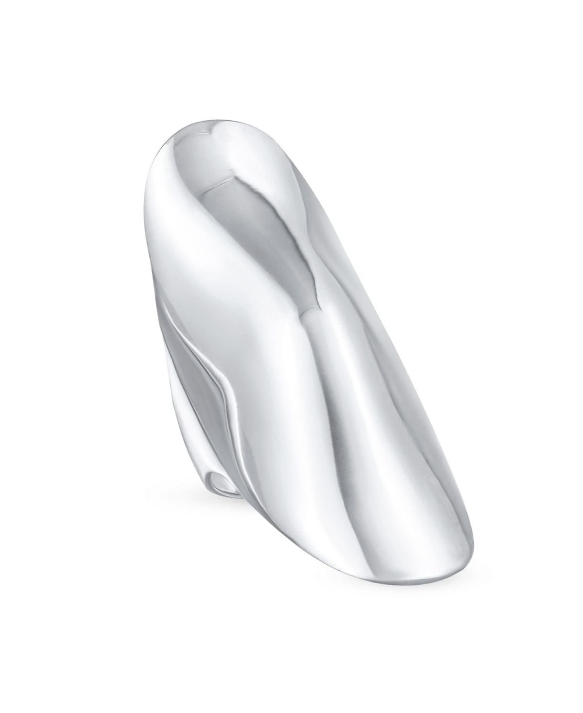 Bling Jewelry Geometric Unique Fashion Statement Full Finger Ring For Women Sterling- Silver