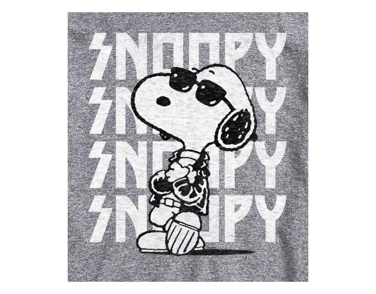 Hybrid Apparel Snoopy Rock Name Repeat Men's Short Sleeve Tee