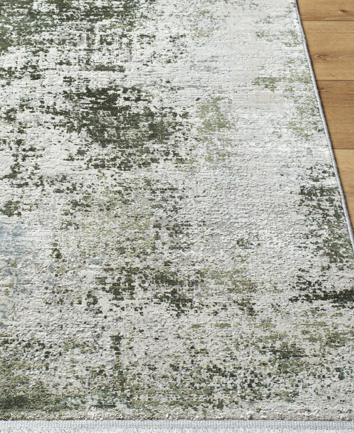 Surya Solar 492064 3'1"x8' Runner Area Rug In Silver