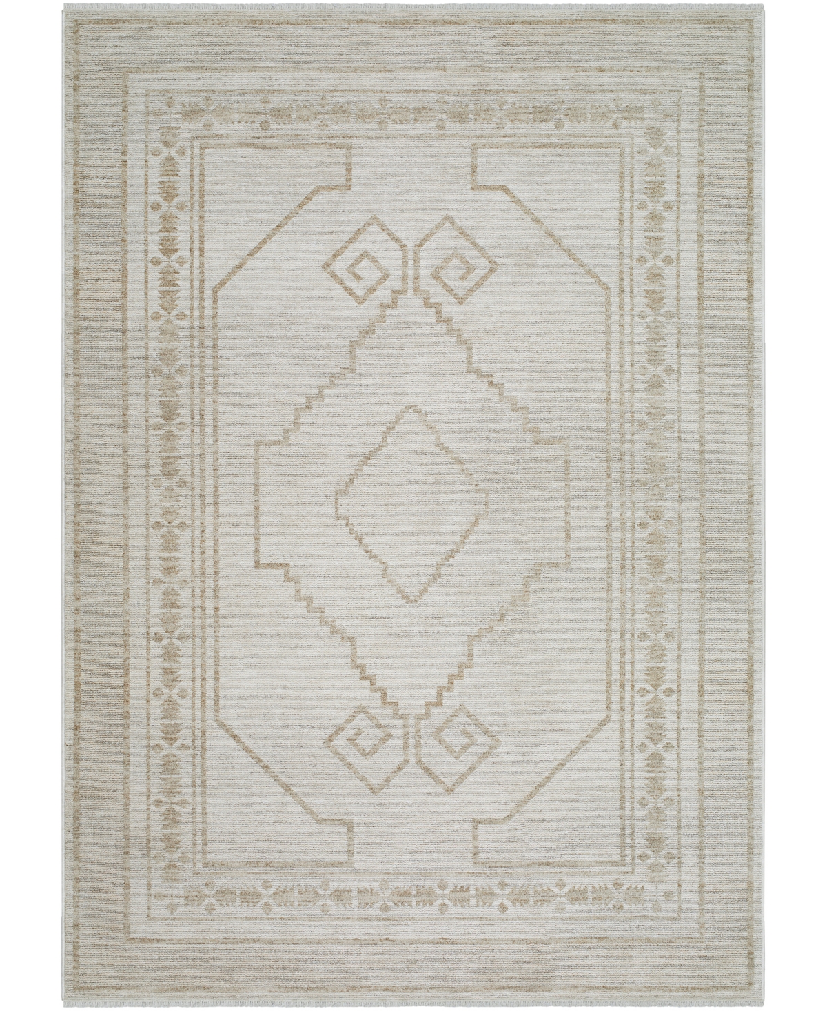 Surya Emory 527557 6'7"x9'6" Area Rug In Tan Beige