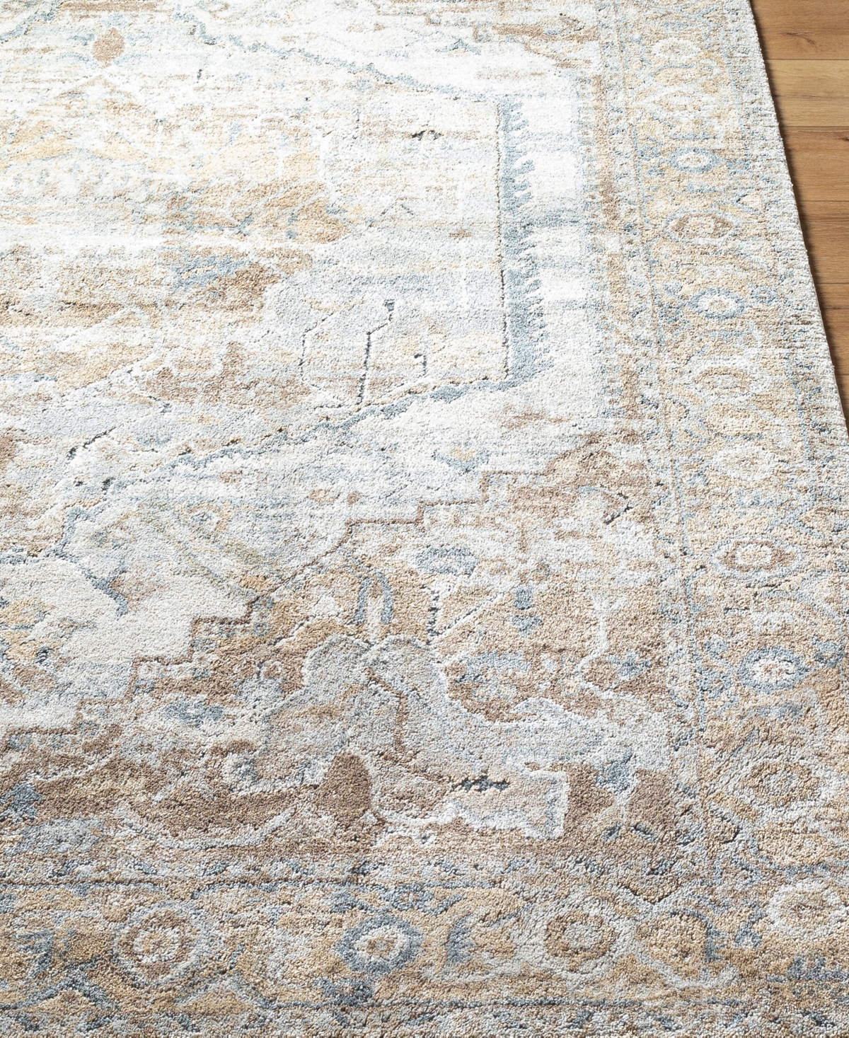 Surya Avellino 530041 2'7"x7'3" Runner Area Rug In Beige