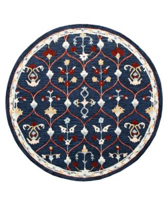 Rochelle RUG-138 4'10"x4'10" Round Area Rug
