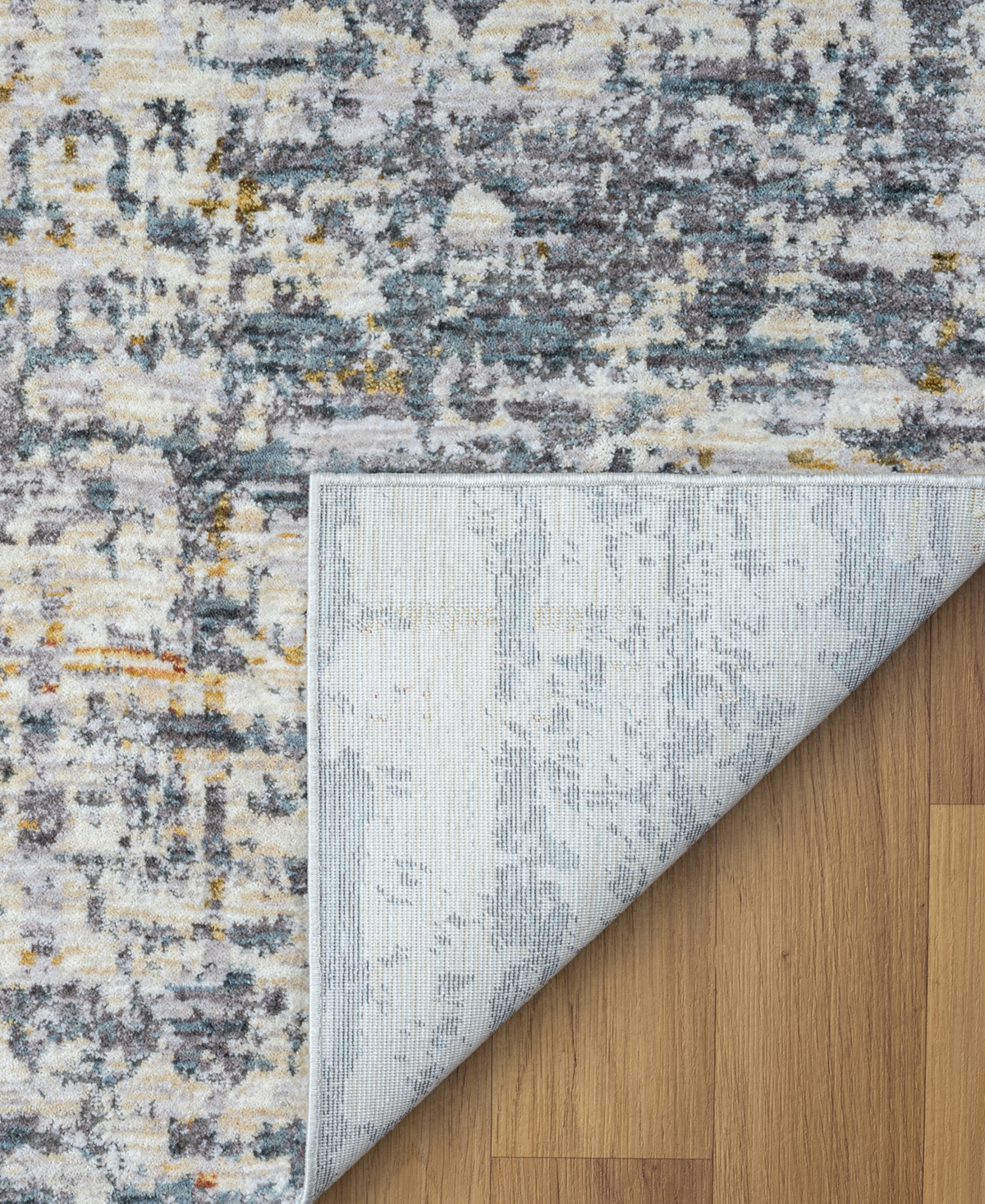 Lr Home Alexis All-466 7'9"x9'9" Area Rug In Blue-taupe