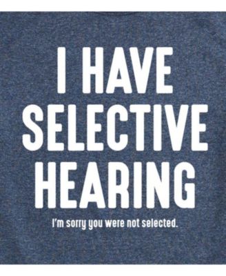 Hybrid Apparel Selective Hearing Men's Short Sleeve Tee
