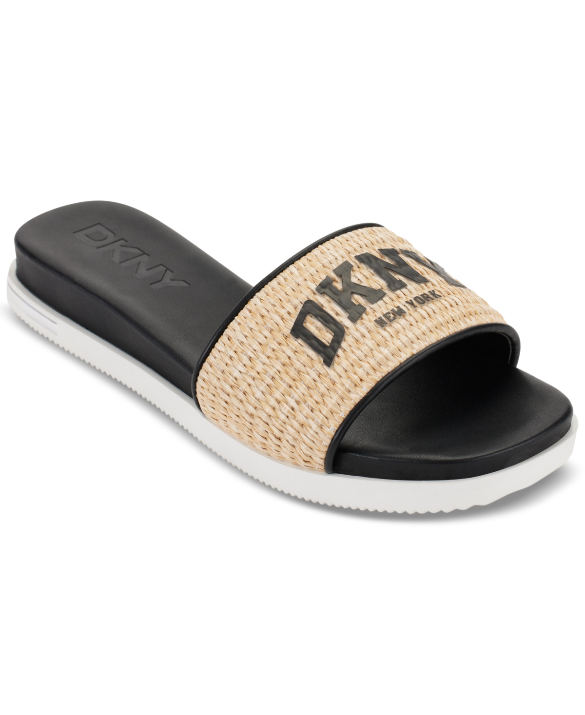 Dkny Women's Joa Logo Slide Sandals - Black