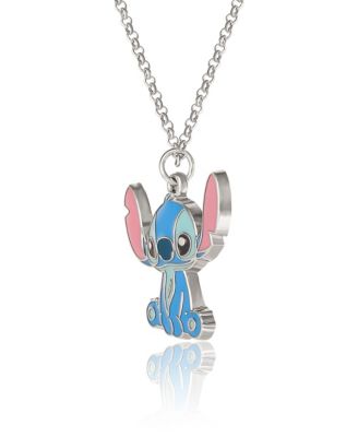 Lilo and Stitch Fashion Stitch Necklace & Flower Earrings Set