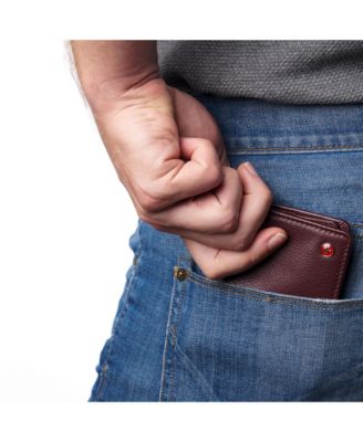 Mens Commuter RFID Bifold Wallet 2 ID Windows Divided Bill Section