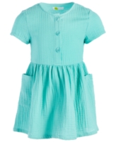 Epic Threads Toddler Girls Gauze Dress, Created for Macy's - Aqua Edge