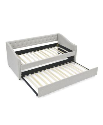 Upholstered Twin Daybed with Trundle