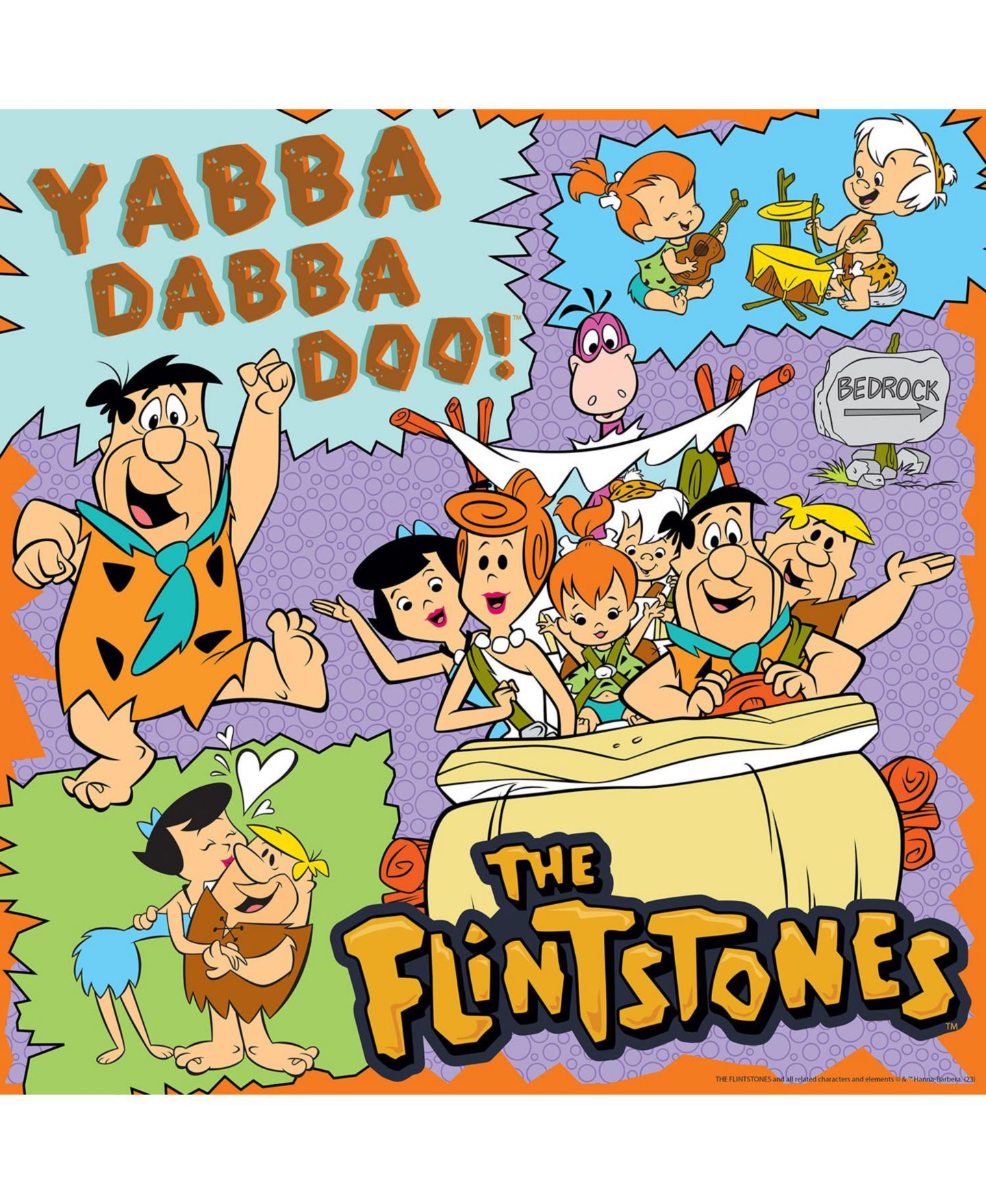 Детский пазл MasterPieces Puzzles Hanna-Barbera Flintstones 500 Piece Jigsaw Puzzle, Ages 14+, цвет: Разноцветный — фото 3