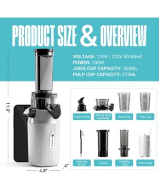 Essential Ginnie Juicer, Compact & Slow, Nutrient Dense