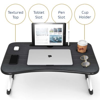 Foldable Lap Desk - Portable & Lightweight - Ideal for Working, Reading, or Eating - Large