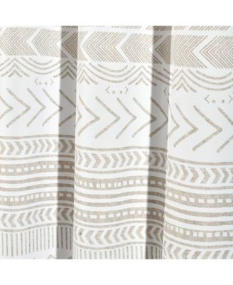 Hygge Geo Light Filtering Window Curtain Panels