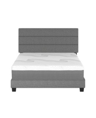 Sicily Linen Upholstered Platform Bed Frame with Adjustable Headboard - Boyd Sleep