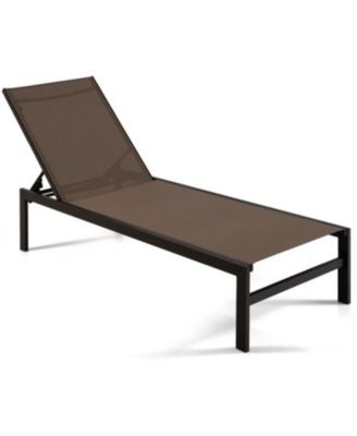 6-Position Chaise Lounge Chairs with Rustproof Aluminium Frame