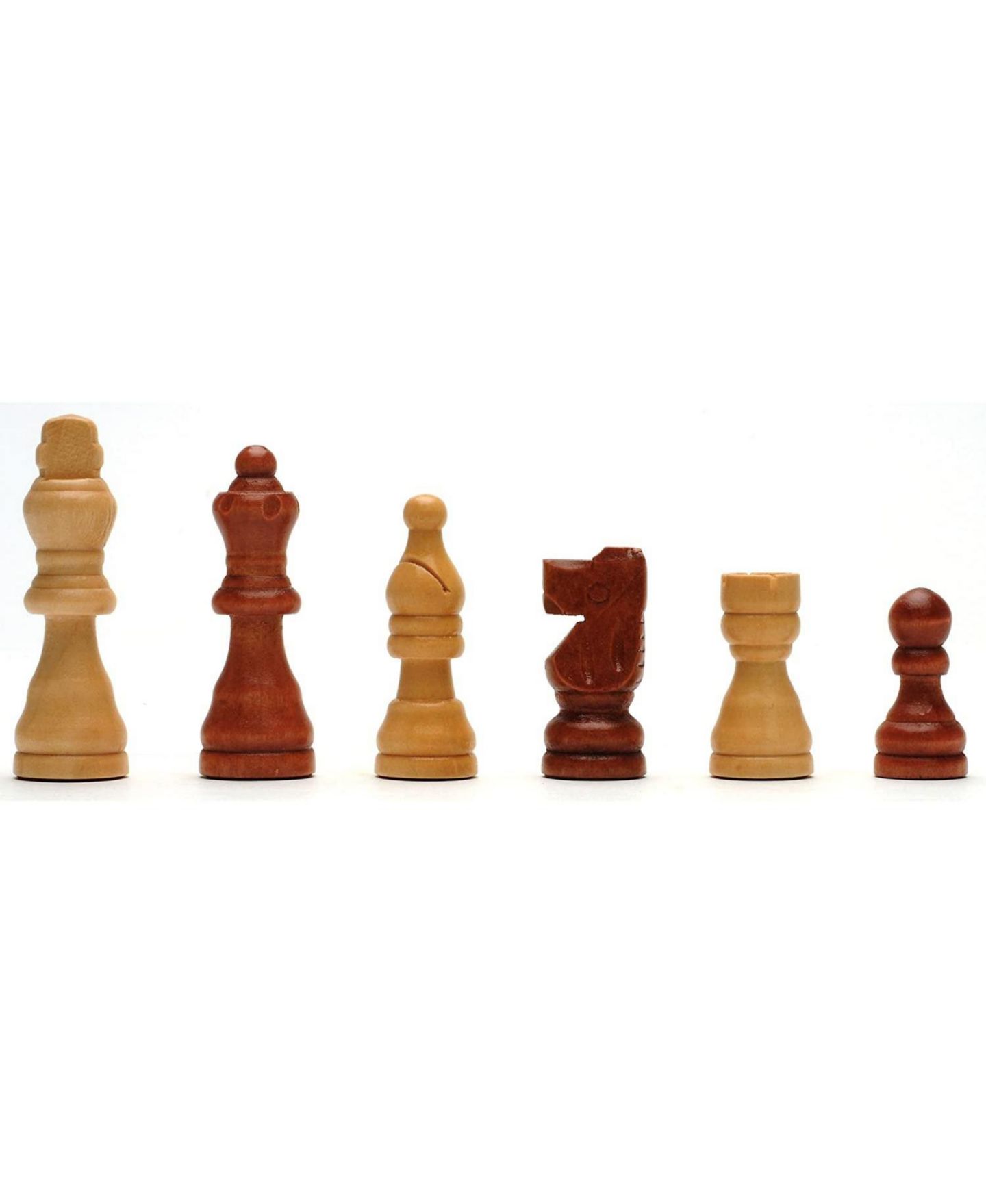 Детские игрушки Bobby Fischer French Staunton Wood Chess Pieces, 32 Chessmen, Ages 14+, цвет: Коричневый — фото 2