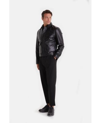 Men's Fashion Jacket, Nappa Black