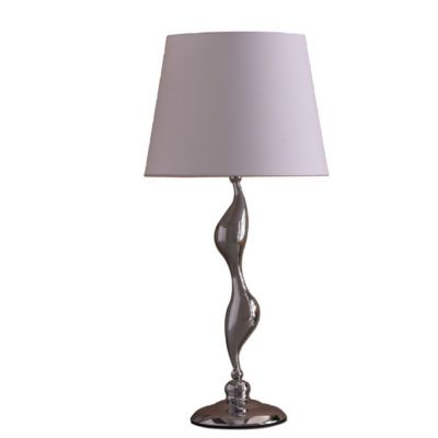 Streamdale 24-Inch Art Deco Silhouette Silver Table Lamp