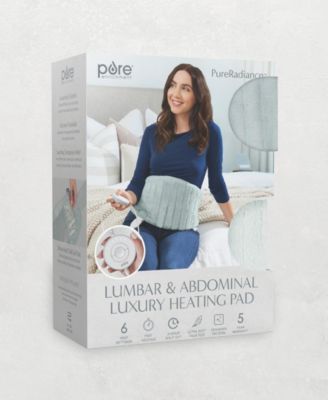 PureRadiance Lumbar Abdominal Luxury Heating Pad for Pain Relief