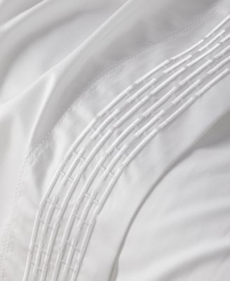 Hotel Collection Chain Links Embroidered 500 Thread Count Pima Cotton Flat Sheet, Queen, Exclusively at Macy's