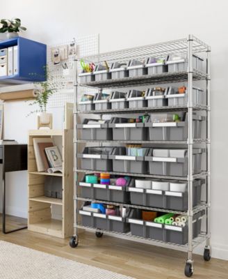 7-Tier 21 Bin Rack System, NSF Certified