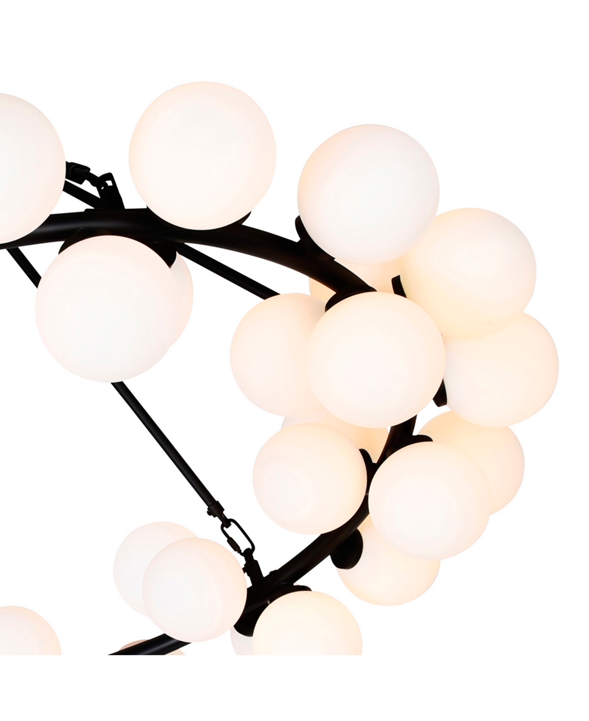 Shop Cwi Lighting 27" Metal Arya 45 Light Chandelier In Black