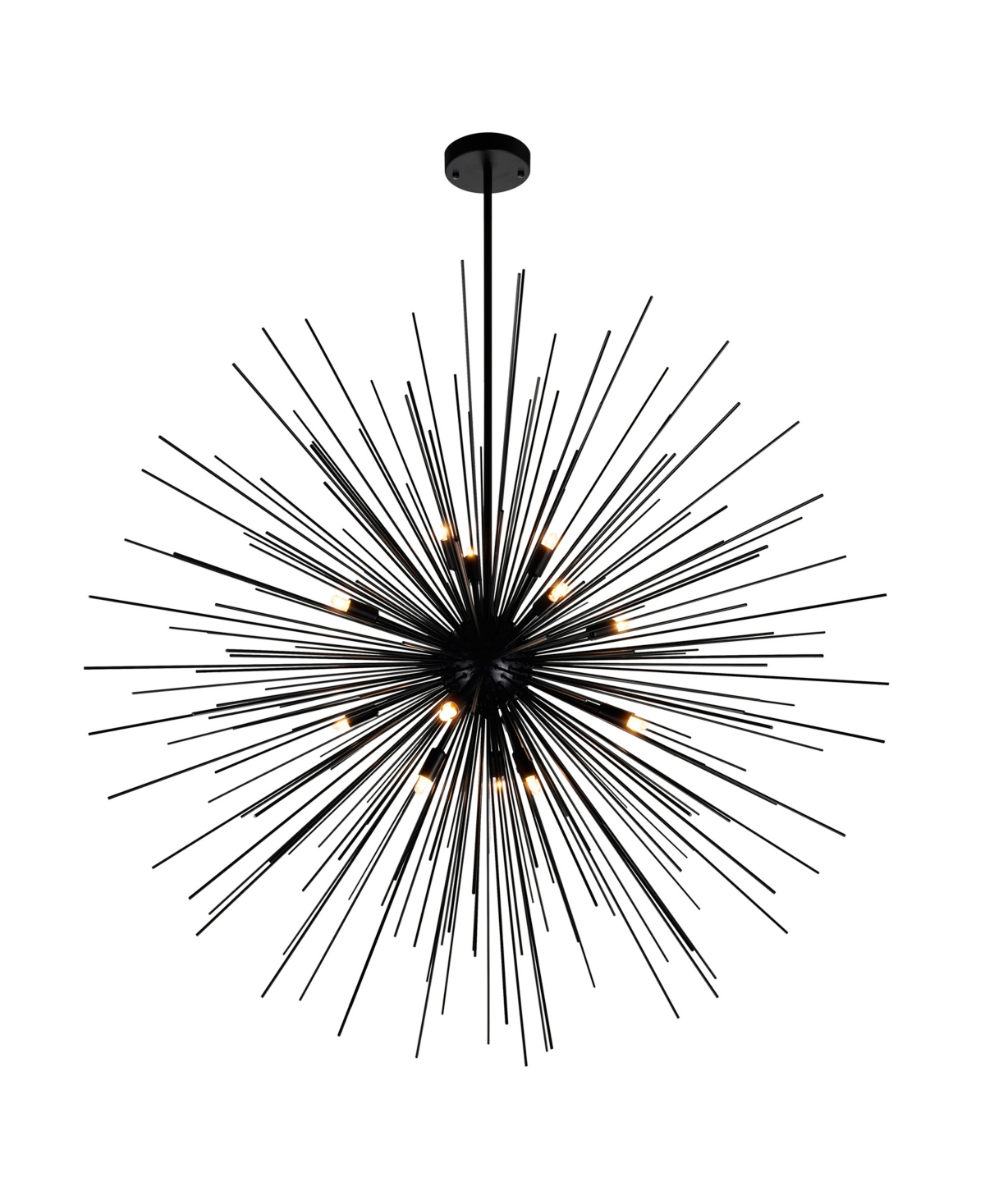 Shop Cwi Lighting 40" Metal Savannah 14 Light Chandelier In Black